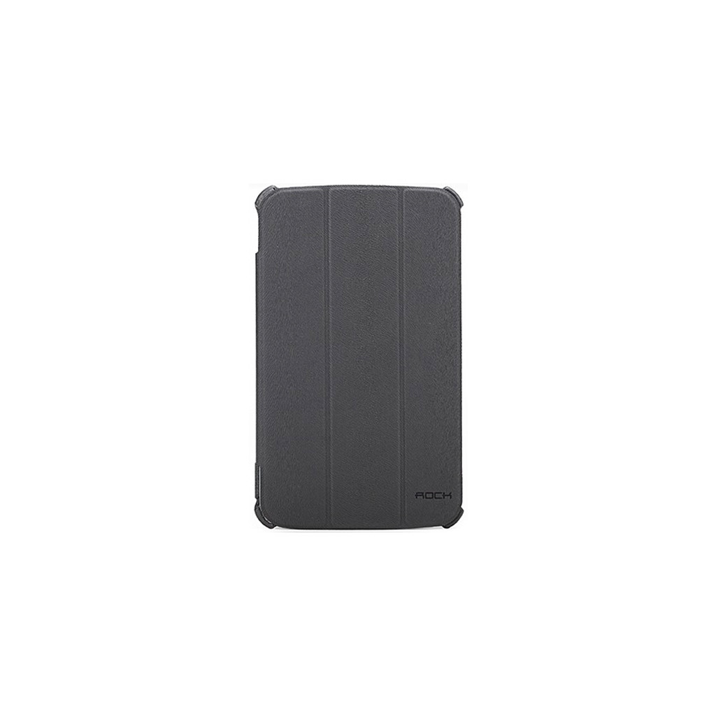Чохол до планшета Rock Samsung Galaxy Tab 3 7.0 T2100/T2110 Texture Series (31733 dark grey) - зображення 1