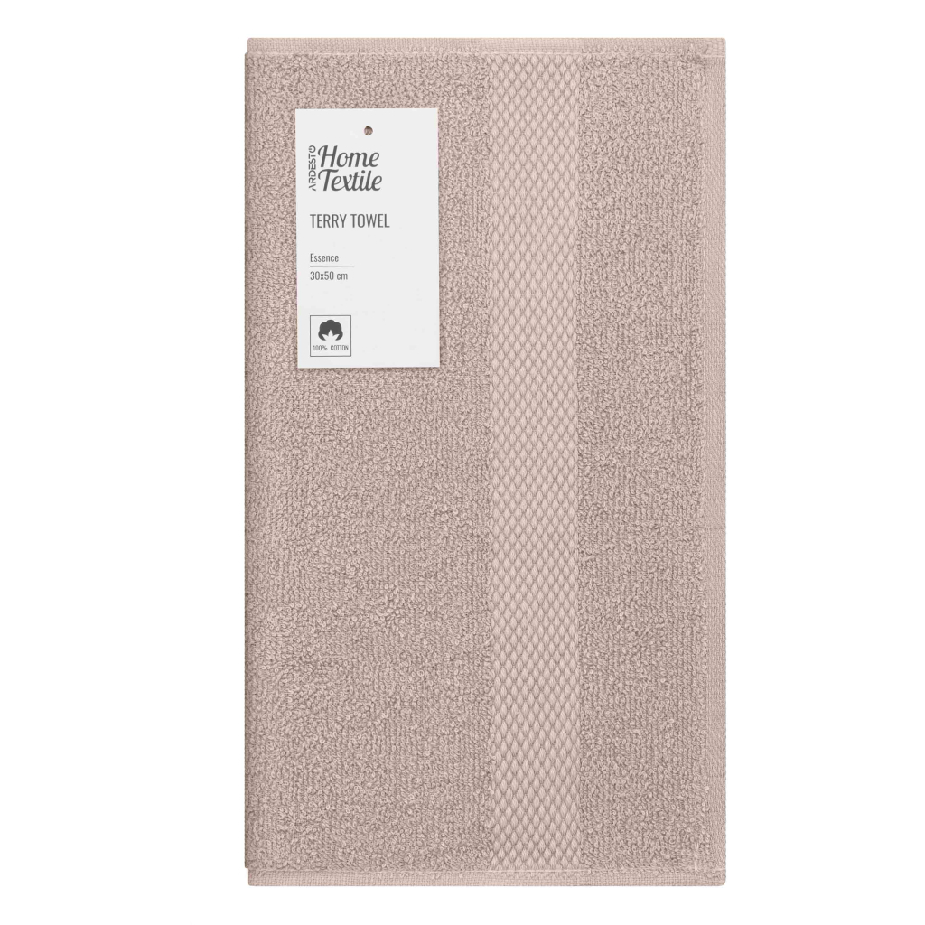 Рушник Ardesto Essence 100% бавовна, бежевий 30х50 см (ART2230BE) - зображення 1