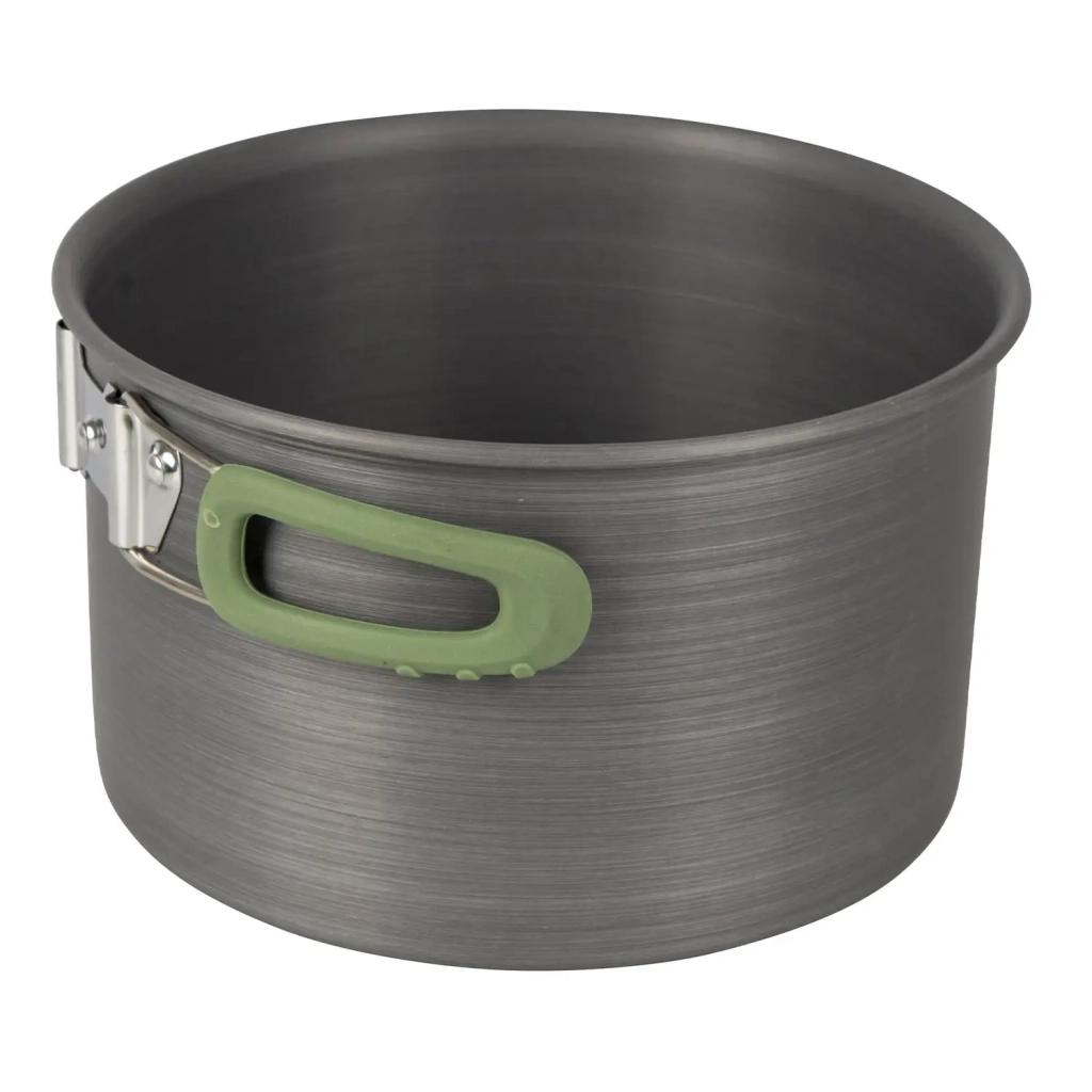 Набір туристичного посуду Bo-Camp Explorer 4 Pieces Hard Anodized Grey/Green (2200244) - зображення 9