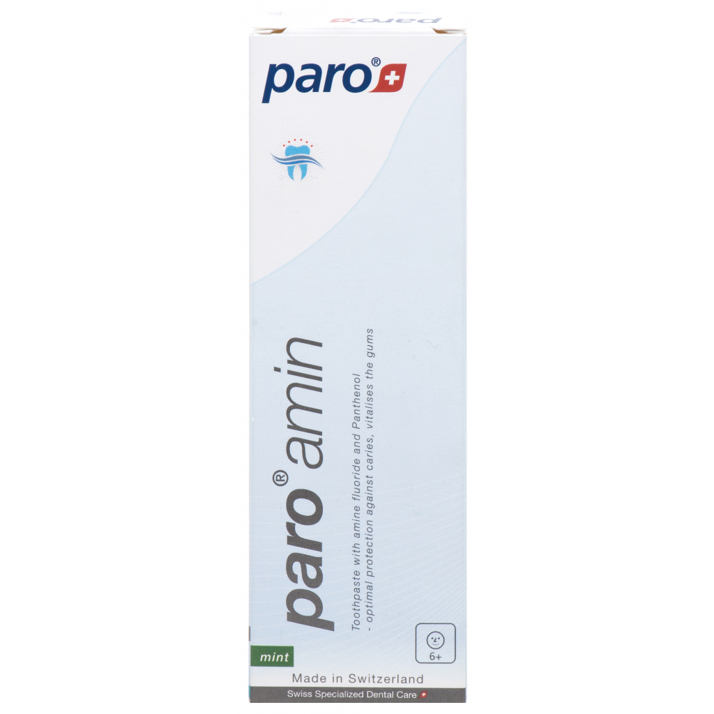 Зубна паста Paro Swiss amin на основі амінофторида 1250 ppm 75 мл (7610458026687) - зображення 2