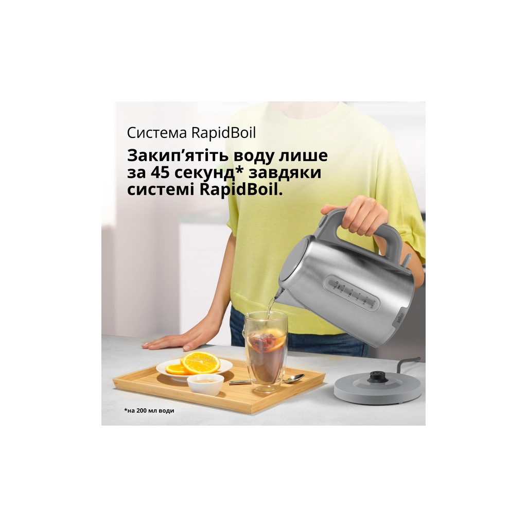 Електрочайник Braun WK 1500 GY - изображение 7