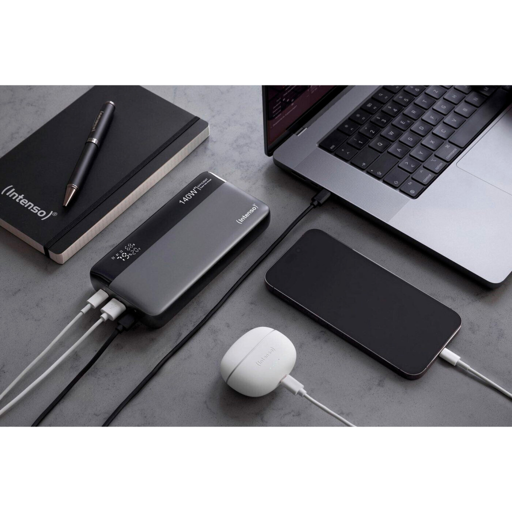 Батарея універсальна Intenso HE25000 25000mAh PD/3.1/140W + cable with a built-in E-marker chip (7350060) - изображение 7