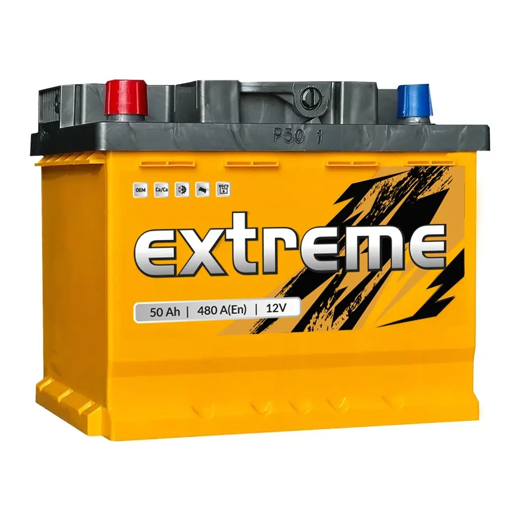 Акумулятор автомобільний Extreme 6CT-50 Аз (0) - зображення 1