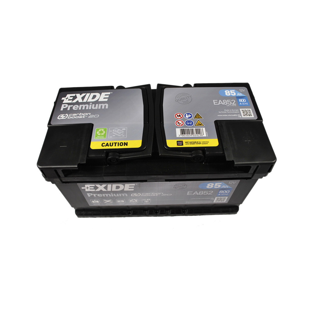 Акумулятор автомобільний EXIDE PREMIUM 85A (EA852) - зображення 4