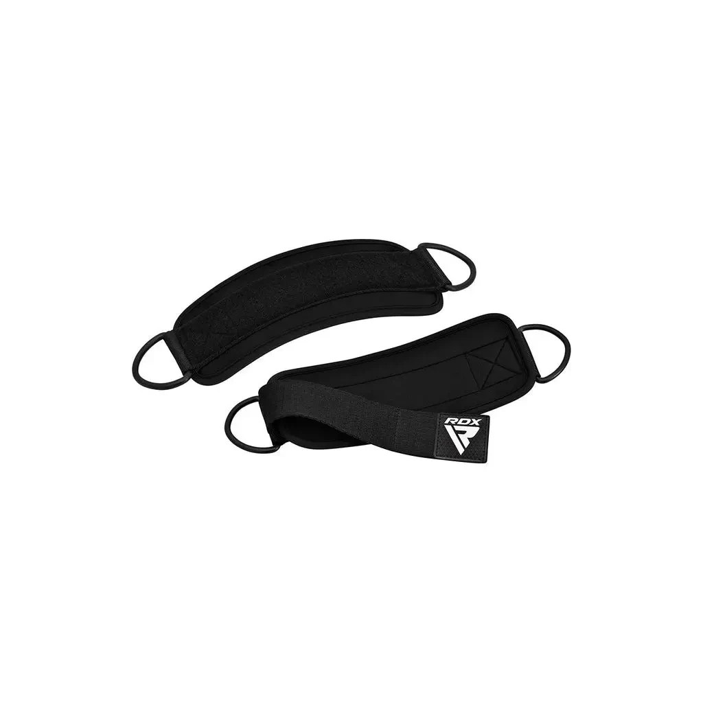 Манжета для тяги RDX A4 Gym Ankle Pro Black Pair (WAN-A4B-P) - зображення 2