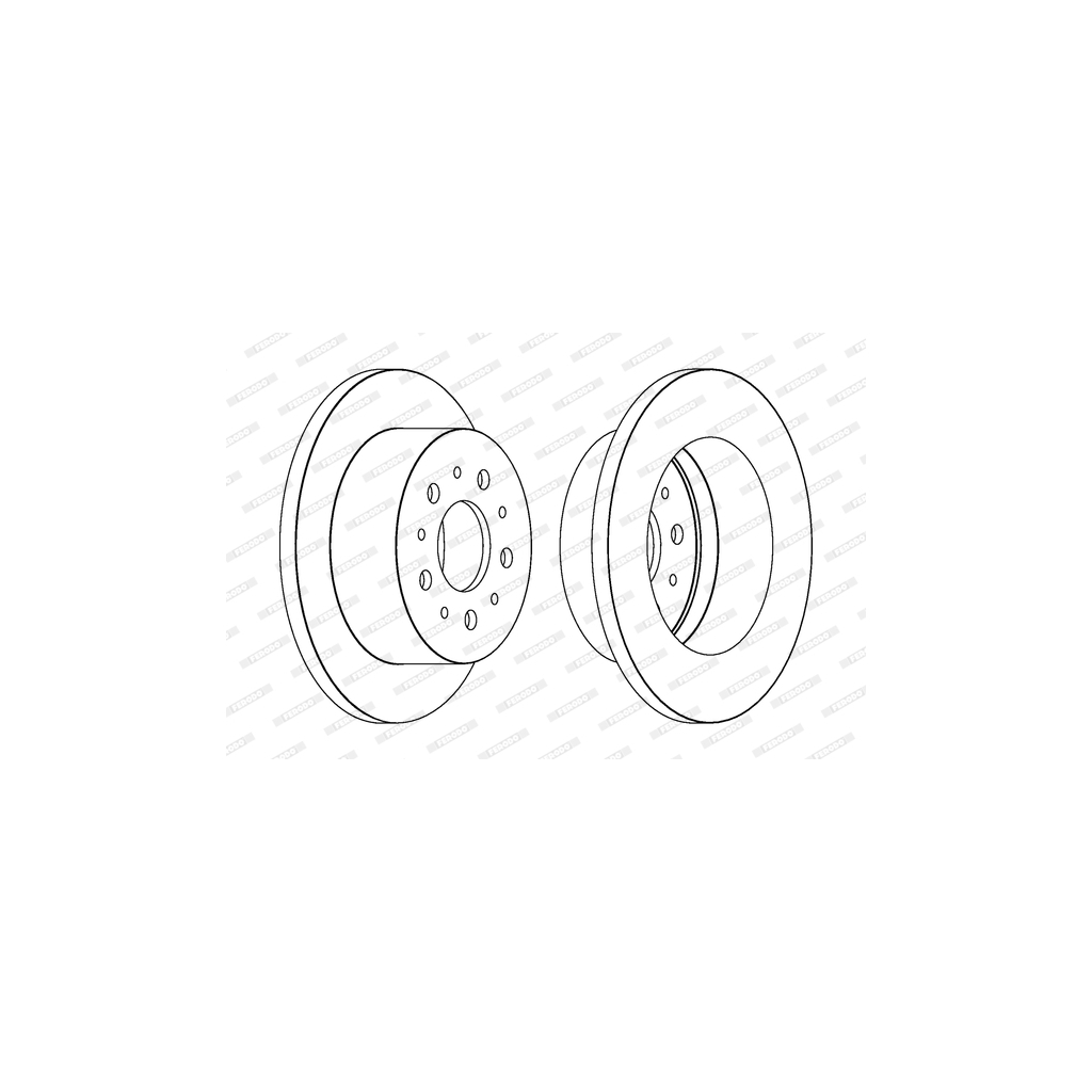 Гальмівний диск FERODO DDF1653 - зображення 1