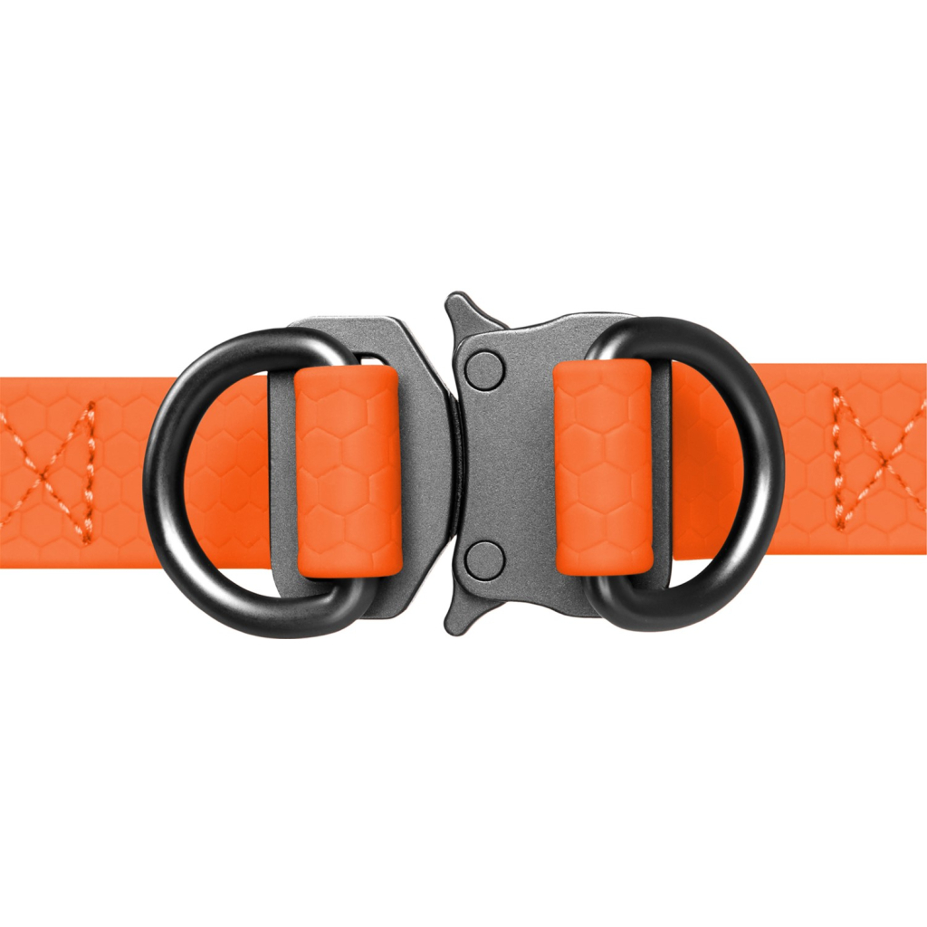 Шлея для собак WAUDOG Waterproof з QR-паспортом XS Ш 15 мм Д 30-39 см помаранчева (27634) - зображення 2