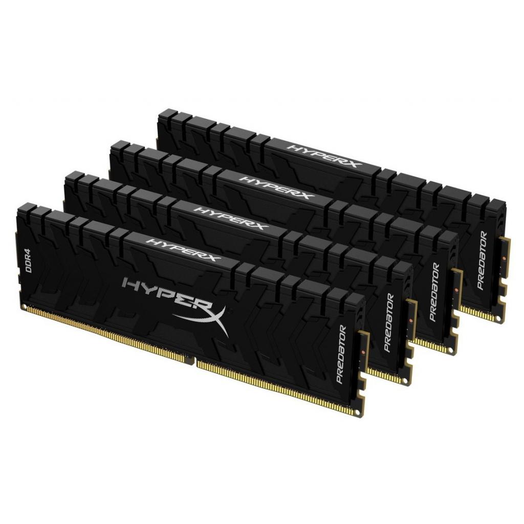 Модуль пам'яті для комп'ютера DDR4 128GB (4x32GB) 3200 MHz HyperX Predator Black Kingston Fury (ex.HyperX) (HX432C16PB3K4/128) - зображення 2