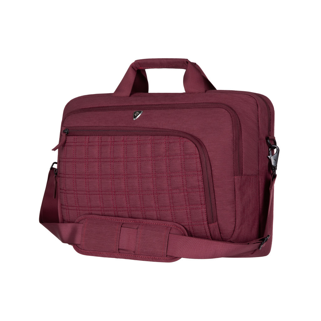 Сумка для ноутбука 2E 16" CrossSquares, Burgundy (2E-CBN9198BG) - зображення 2