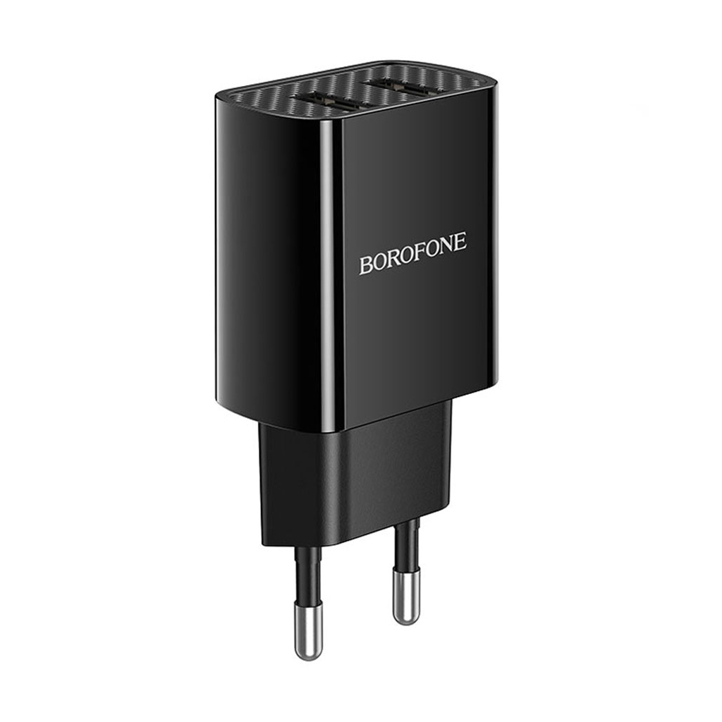 Зарядний пристрій BOROFONE BA53A 2xUSB 10.5W black (6931474739131) - зображення 2