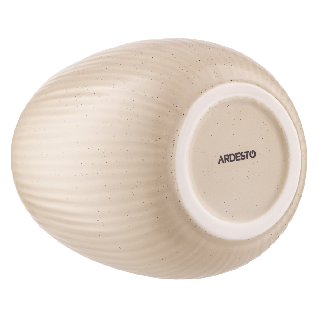 Ваза Ardesto Apulia, 13.2х17.9см, порцеляна, жовтий (AR3813B) - зображення 5