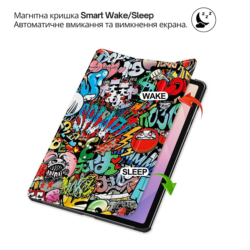 Чохол до планшета BeCover Smart Case Samsung Galaxy Tab S11 (SM-X730/X736) 11.0" Graffiti (714655) - зображення 5