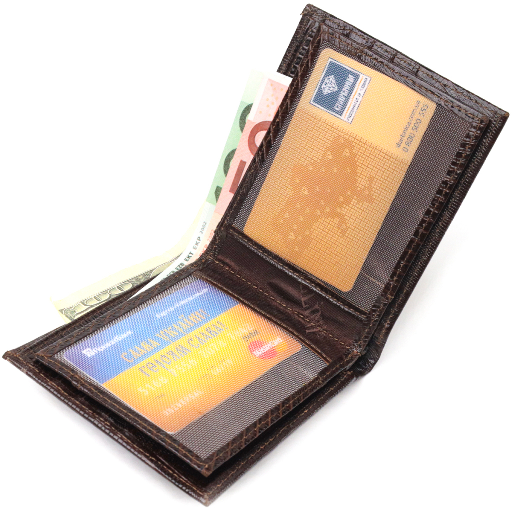 Гаманець Canpellini З натуральної шкіри Коричневий (21585) - зображення 6