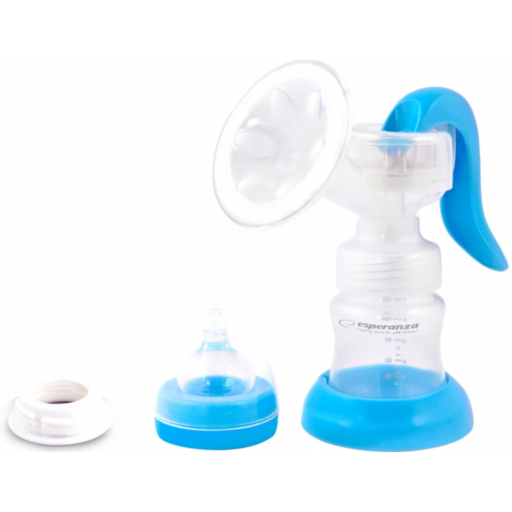 Молоковідсмоктувач Esperanza Механічний BEBE з соскою, пляшка 150 мл (ECM002B) - зображення 1