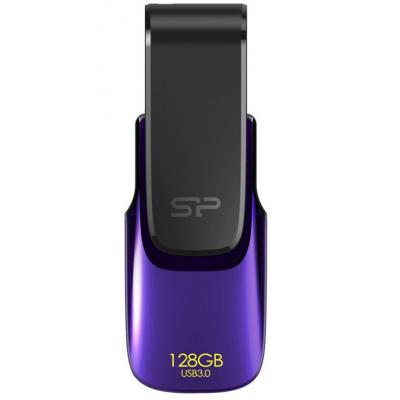USB флеш накопичувач Silicon Power 128Gb Blaze B31 Purple USB 3.0 (SP128GBUF3B31V1U) - зображення 1