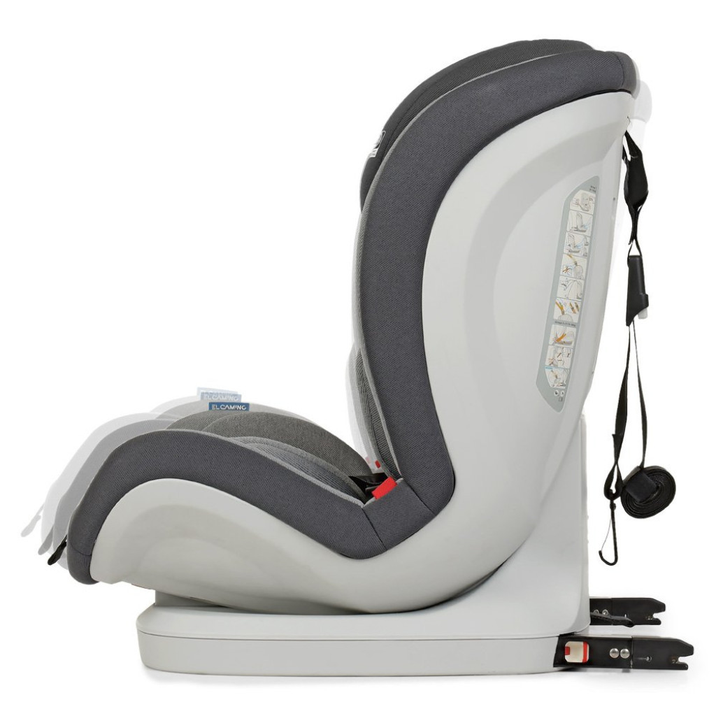 Автокрісло El Camino ME 1080-B BRISTOL 9-36 кг grey - зображення 5