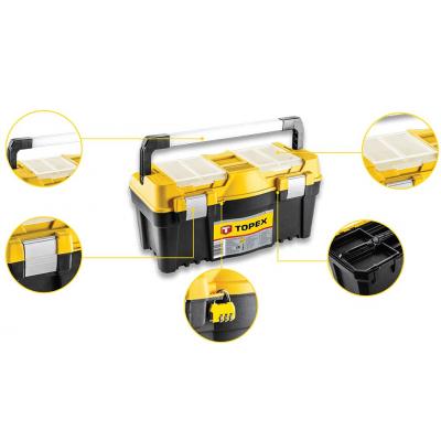 Ящик для інструментів Topex 25 ", з алюмінієвою ручкою (79R129) - зображення 3