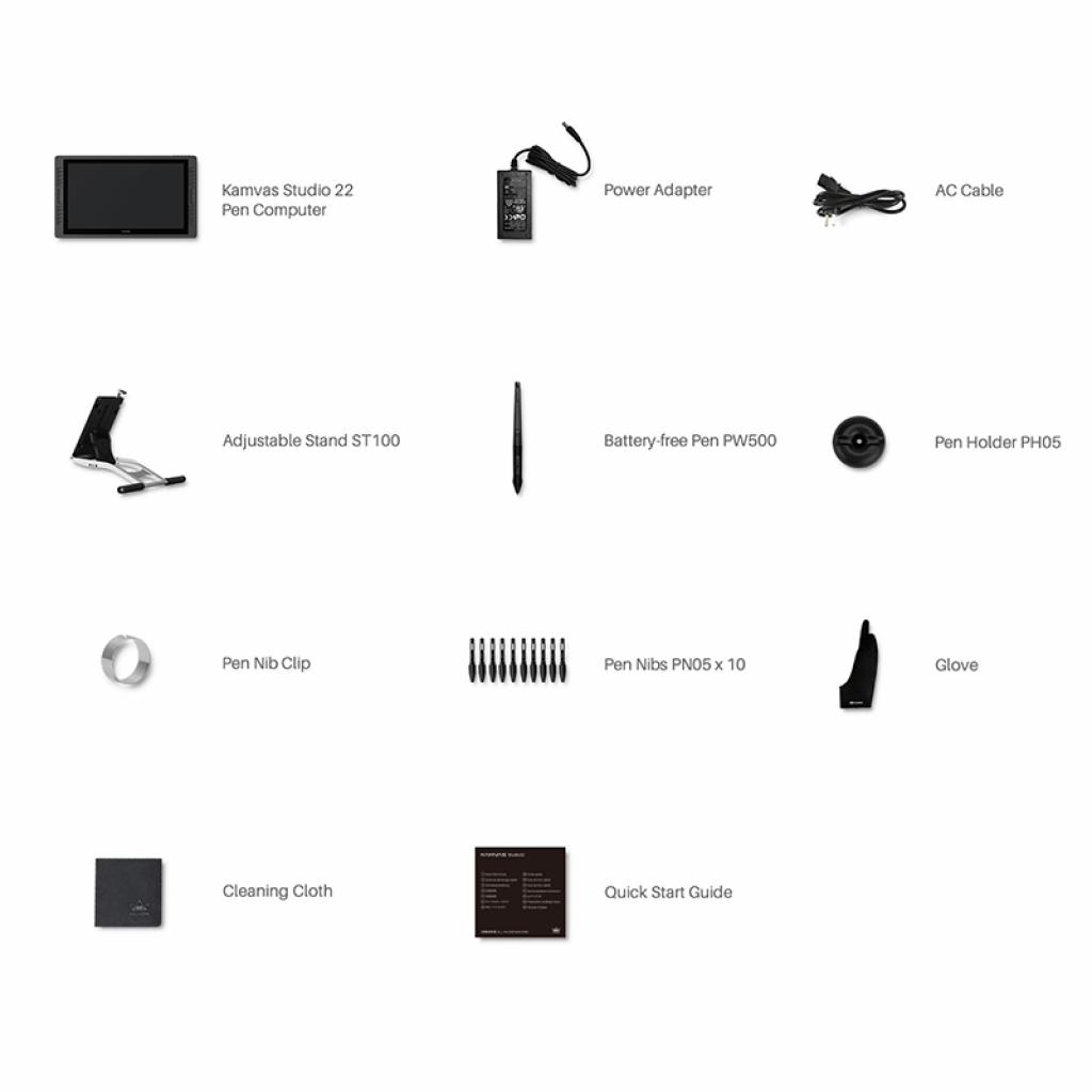 Планшет-монітор Huion Kamvas Studio 22 + клавіатура та миша (KS2201) - зображення 8