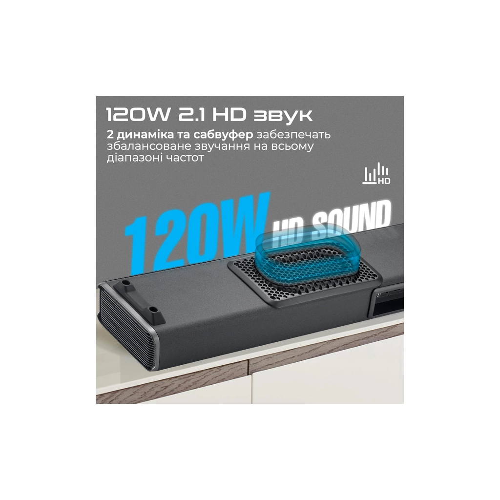 Акустична система Promate CastBar-120 Black (castbar-120.black) - зображення 3