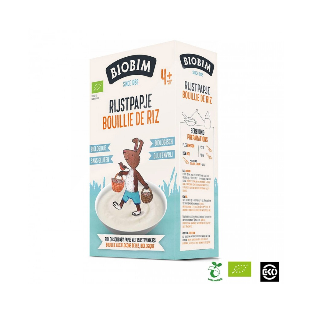 Дитяча каша Biobim безмолочна Рис 200 г (8713445090551) - зображення 1