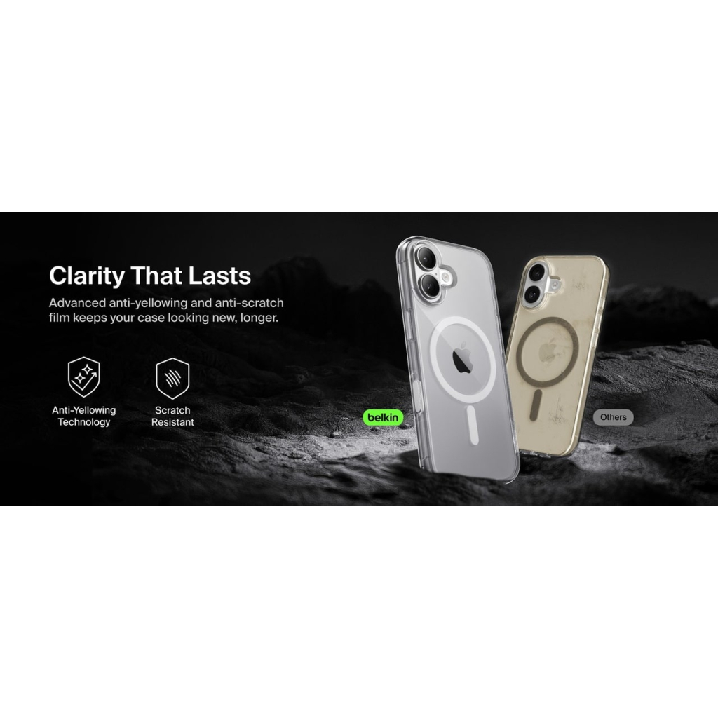 Чохол до мобільного телефона Belkin Magnetic Protective Clear iPhone 17 (MSA030HQCL) - зображення 5