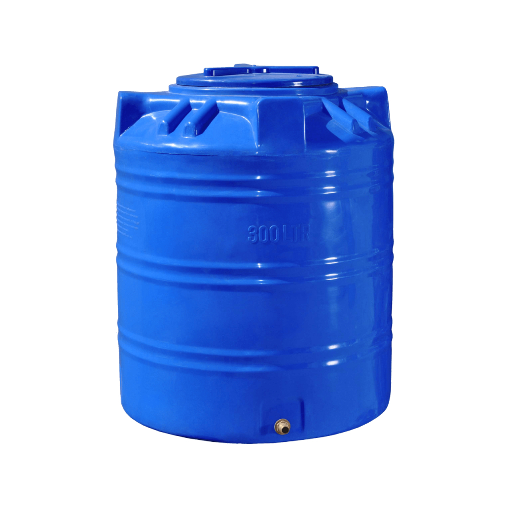 Ємність для води Рото Європласт вертикальна харчова 300 л синя (60) - зображення 1