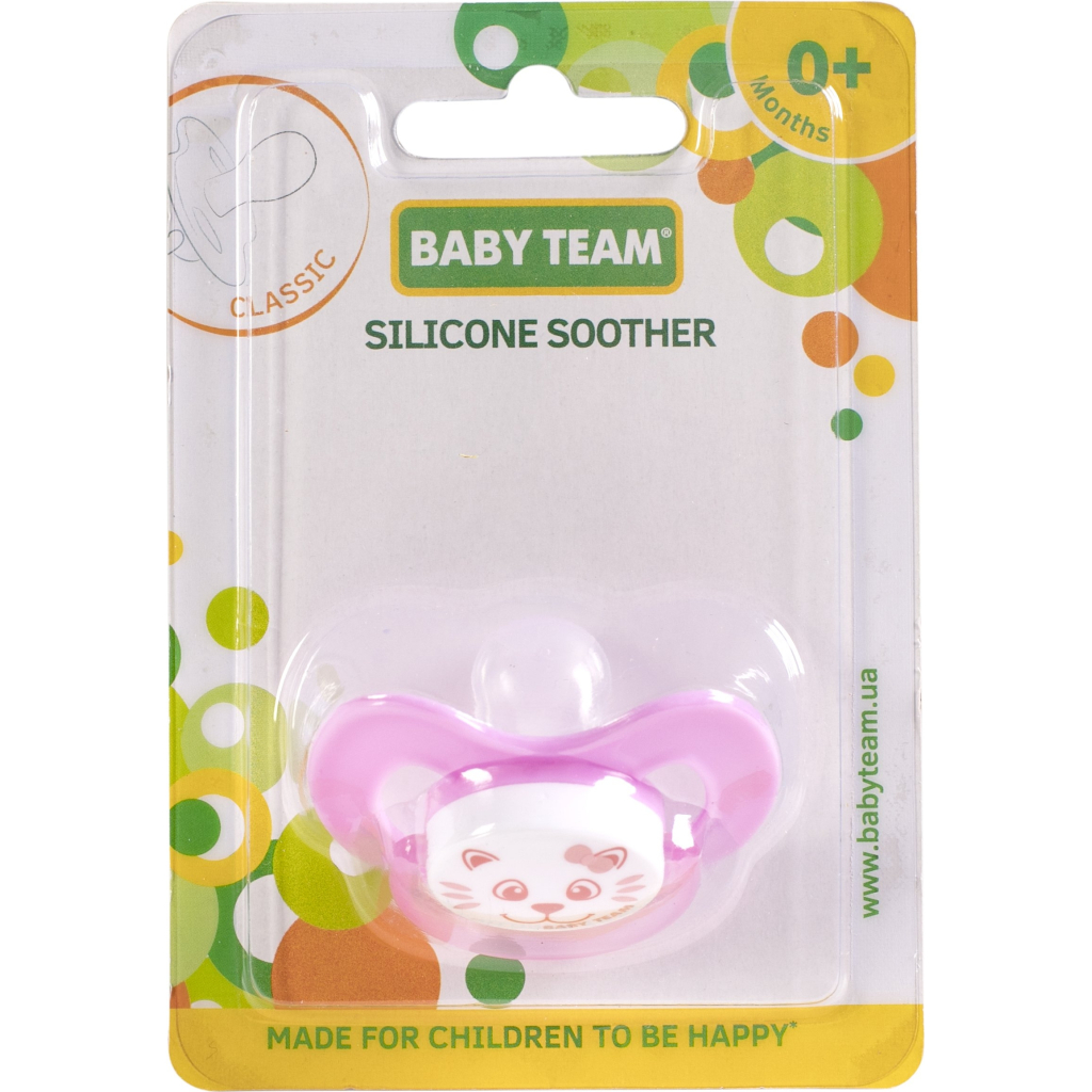 Пустушка Baby Team Силіконова класична від народження (4824428030076) - зображення 3