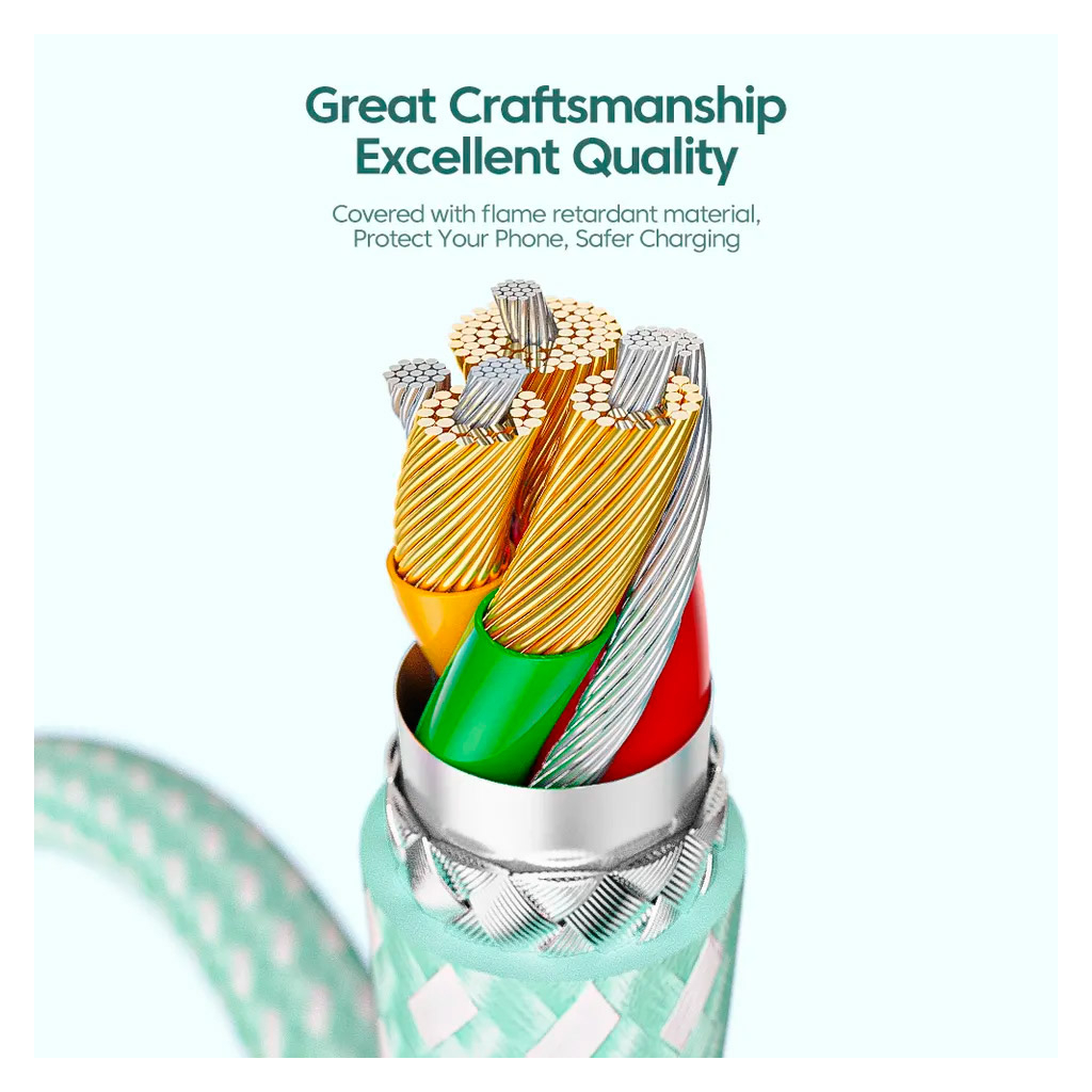 Дата кабель USB-C to Lightning 3.0m 3A white Essager (EXCTL-CHC02) - зображення 5