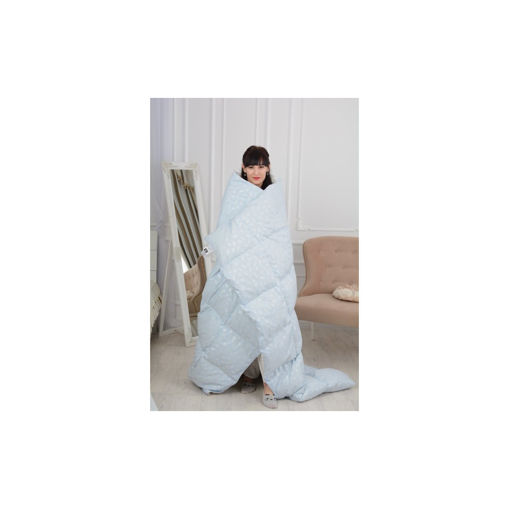 Ковдра MirSon пухова №1828 Bio-Blue 90% пух літо 220x240 см (2200003012927) - зображення 7