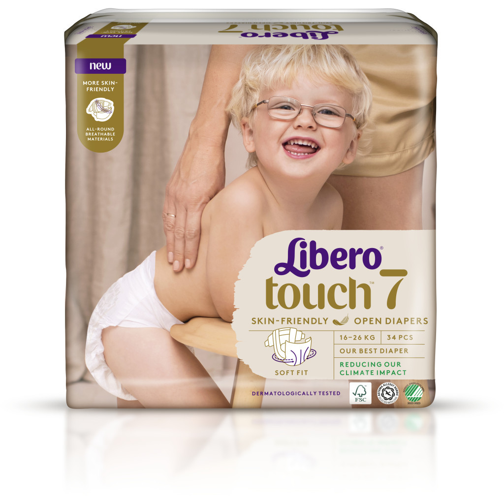 Підгузки Libero Touch Розмір 7 (16-26 кг) 34 шт (7322541071084) - зображення 2