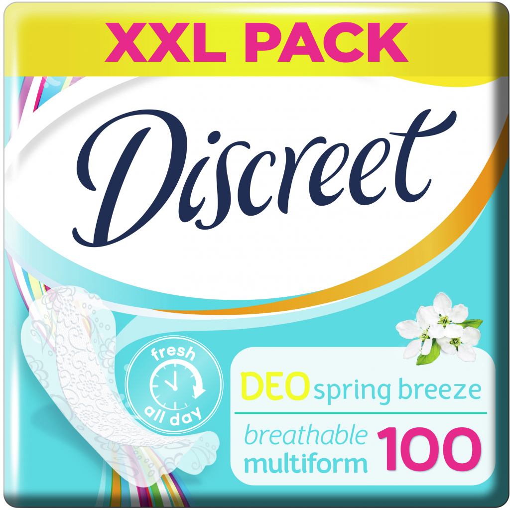 Щоденні прокладки Discreet Deo Spring Breeze 100 шт (8001090162113) - зображення 1