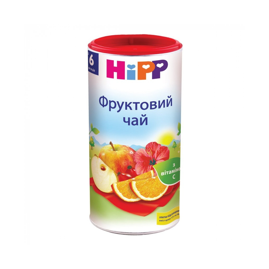 Дитячий чай HiPP фруктовий від 6 міс. 200 гр (9062300103899) - изображение 1