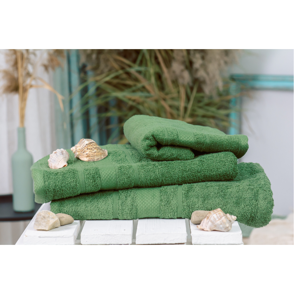 Рушник MirSon набір банних 5079 Elite SoftNess Military 50х90, 70х140, 100x150 (2200003981735) - изображение 2