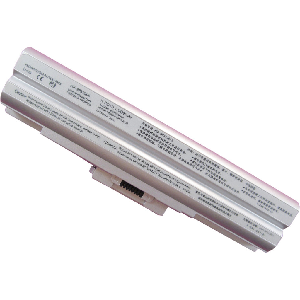 Акумулятор до ноутбука Sony VGP-BPS13AS (Vaio VGN-FW), 5200mAh, 6cell, 11.1V (A41420) - зображення 2