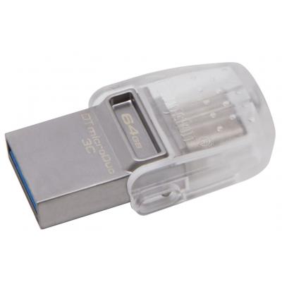 USB флеш накопичувач Kingston 64GB DataTraveler microDuo 3C USB 3.1 (DTDUO3C/64GB) - зображення 3