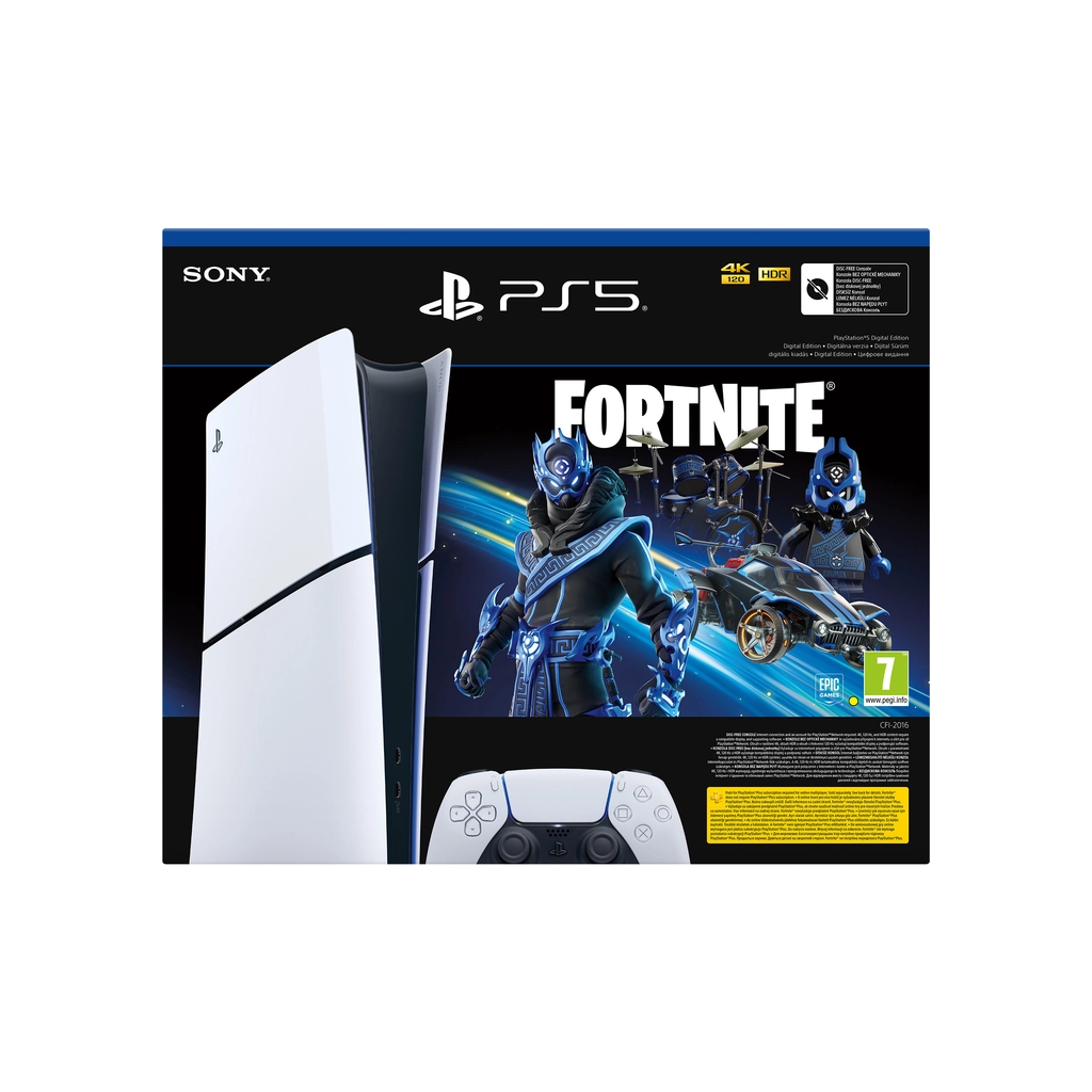 Ігрова консоль Sony Playstation 5 Slim Digital Edition 1TB (Fortnite Cobalt Star Bundle) (1000045170) - зображення 2