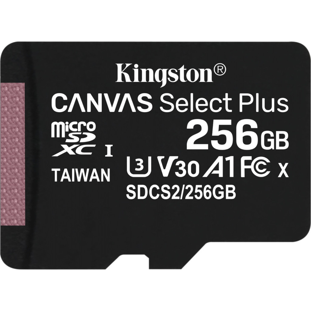 Карта пам'яті Kingston 256GB microSDXC class 10 UHS-I Canvas Select Plus (SDCS2/256GBSP) - зображення 1