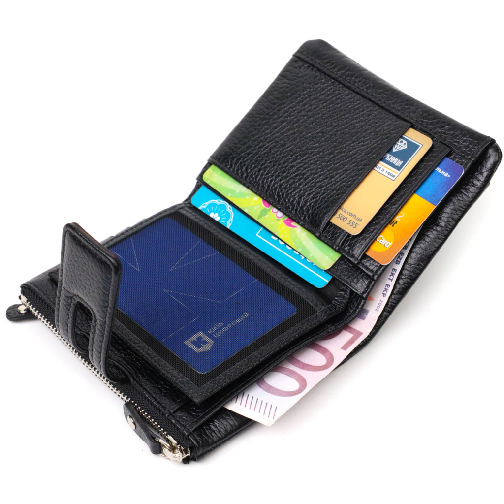 Гаманець Tony Bellucci З натуральної шкіри Чорний (22060) - зображення 7