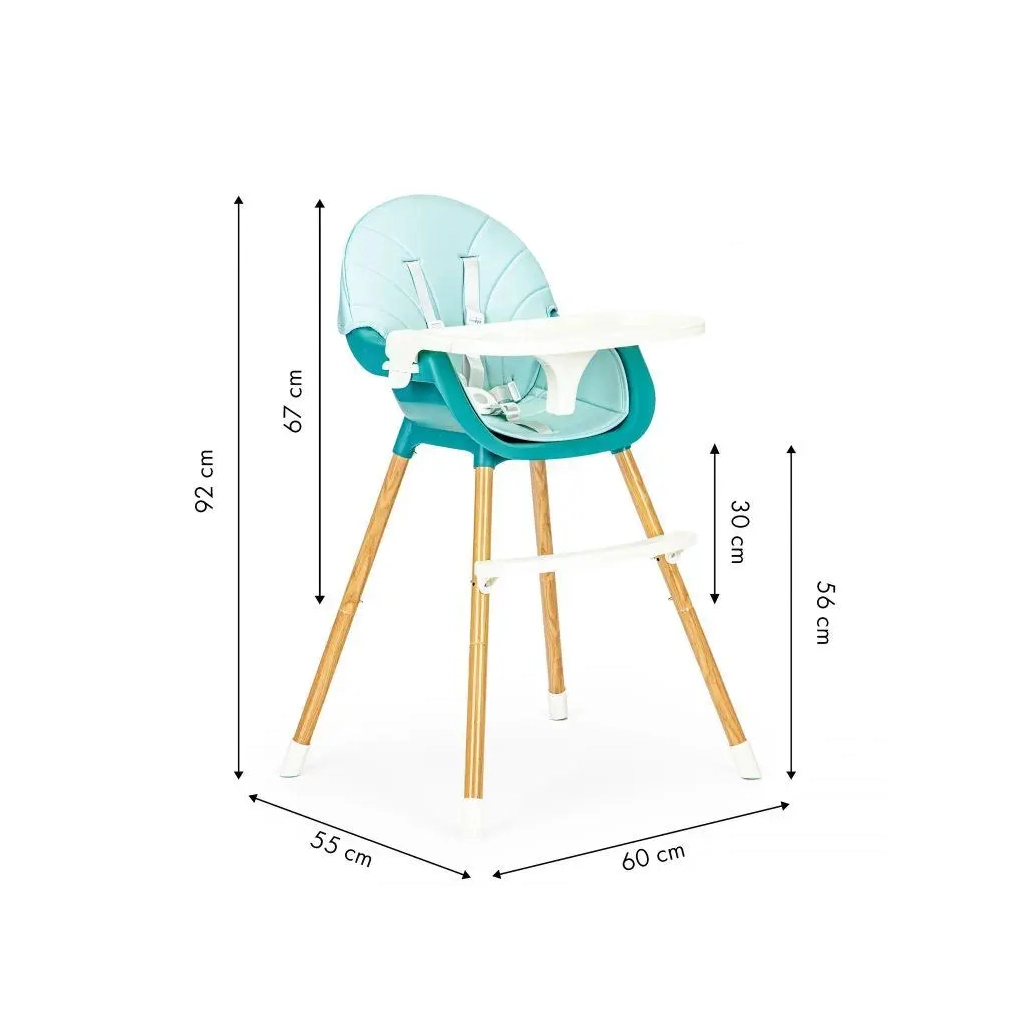 Стілець для годування Ecotoys 2 в 1 SMART Blue (HA-004 BLUE) - зображення 8