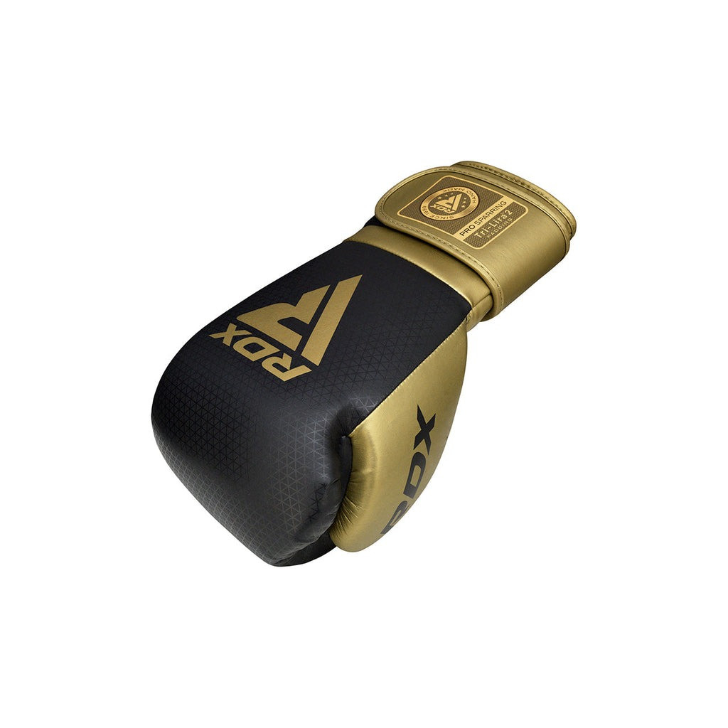 Боксерські рукавички RDX Mark Pro Sparring TRI Lira 2 Golden 10 унцій (BGM-PSTL2G-10OZ) - зображення 3