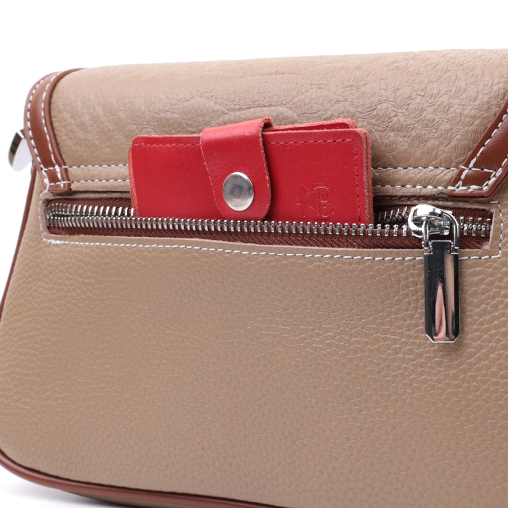 Сумка Vintage З натуральної шкіри Бежева (22620) - зображення 9