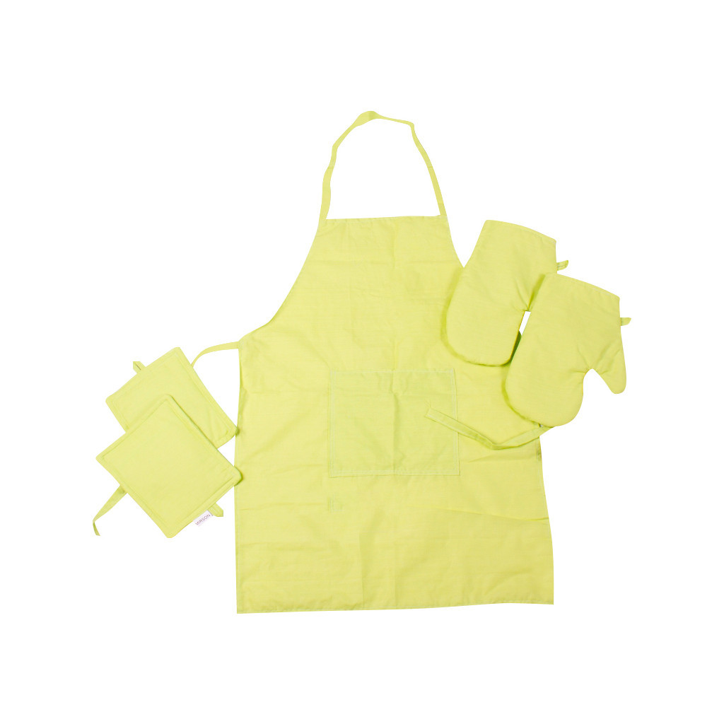 Фартух MirSon Набір 12-0714 Daniela бязь дві прихватки + дві рукавички-прихватки + фартух (2200006752707) - зображення 1