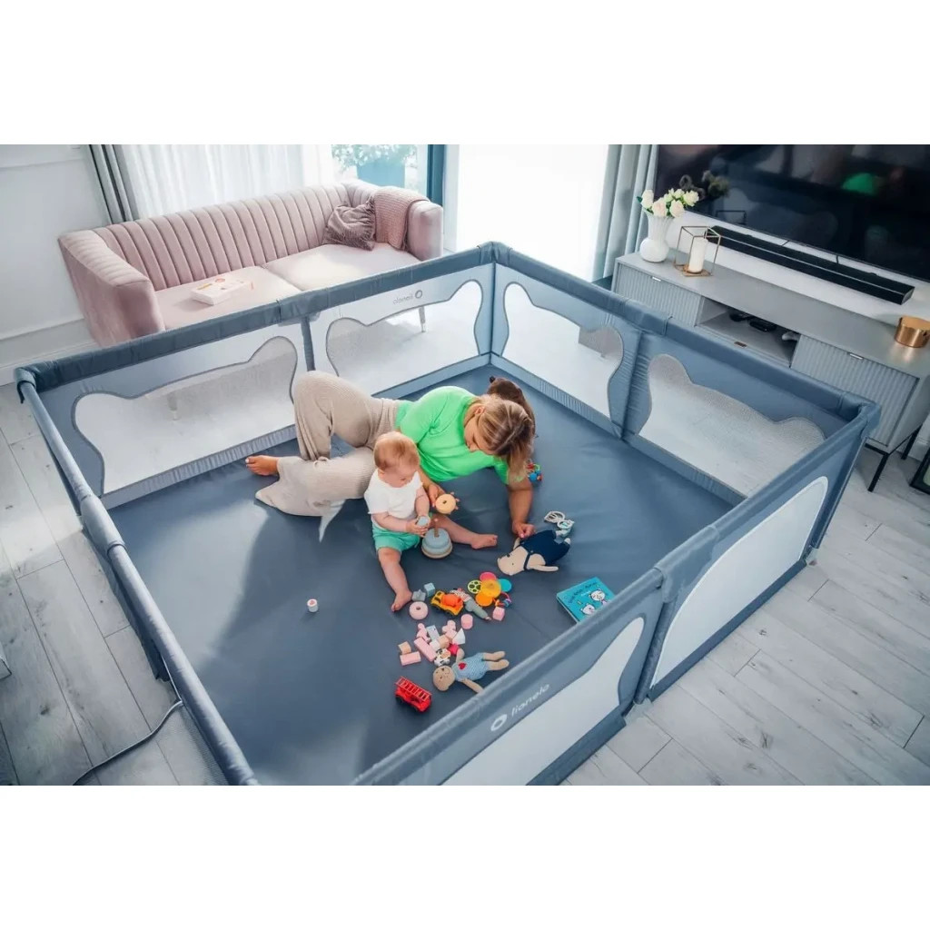 Дитячий манеж Lionelo Willow XL Grey Concrete (LO-WILLOW XL GREY CONCRETE) - зображення 10