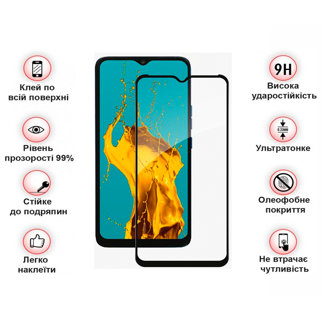 Скло захисне BeCover Tecno Pop 5 LTE (BD4i) / (BD4a) Black (708164) - зображення 3