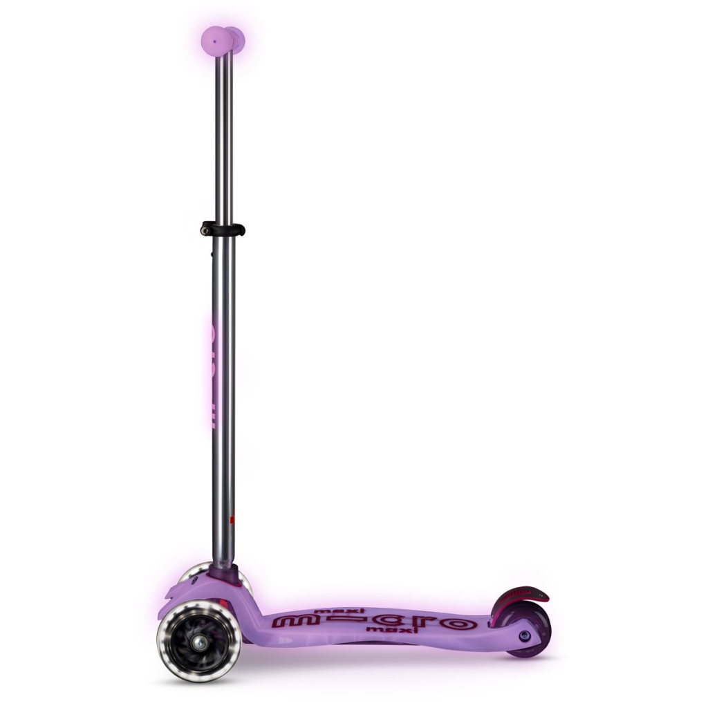 Самокат Micro Maxi Deluxe Glow LED Сяйнисто-пурпуровий (MMD367) - зображення 2