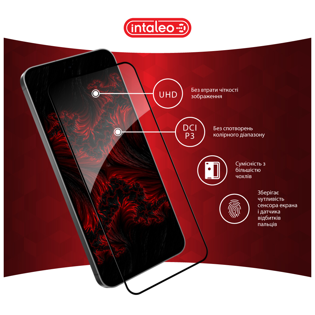Скло захисне Intaleo Full Glue Samsung S24 FE Black (1283126594854) - зображення 4