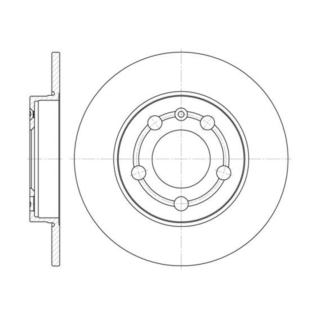 Гальмівний диск REMSA 6718.00 - зображення 1