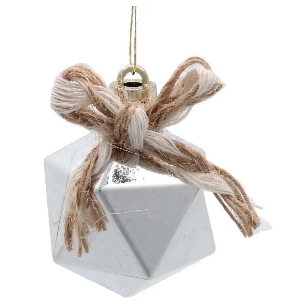 Ялинкова іграшка Chomik пластикові прикраси мікс, 24 шт, срібний, шампань (5900779897205) - изображение 5