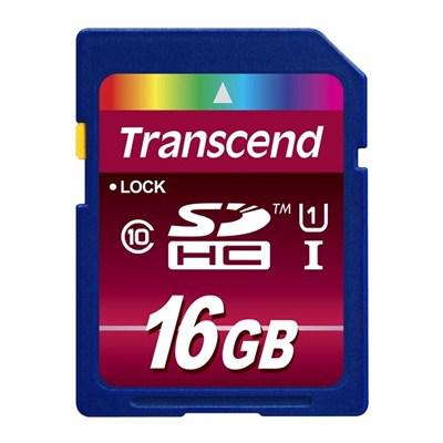 Карта пам'яті Transcend 16Gb SDHC UHS-1 (TS16GSDHC10U1) - зображення 1