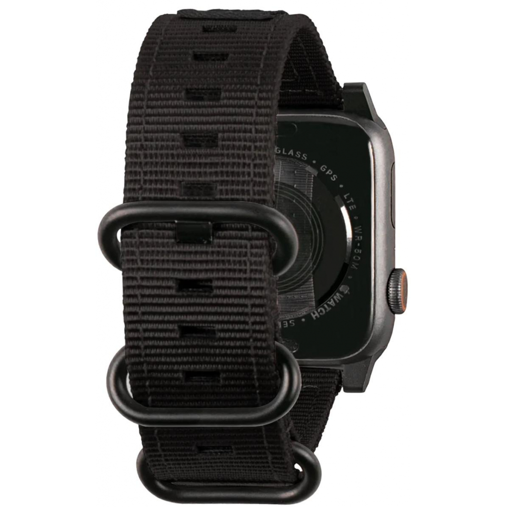 Ремінець до смарт-годинника UAG для Apple Watch 40/38 Nato Eco, Black (19149C434040) - зображення 3
